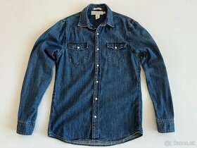 H&M pánska denim košeľa - 1