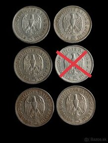 5 Marky 1935 a 1936 rôzne mincovne