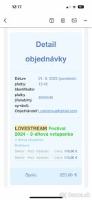 2x3-dňový lístok na Lovestream