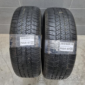 Letné pneumatiky 265/60 R18 BRIDGESTONE DOT3422