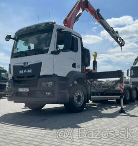 MAN TGS 26.480 (6x2), hákový nosič HYVA s hyd.rukou FASSI - 1