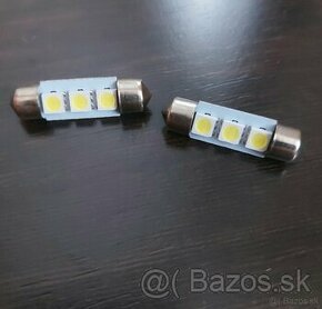 LED žiarovky C5W studená biela 12V