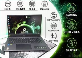 15,6" FullHD IPS 144Hz Acer® Aspire7, i5-12gen/RTX2050/16G