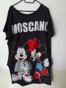 dámsky dlhý top alebo šaty s Mickey Mousami vel. XL až XXL