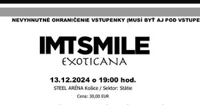 Vstupenky na koncert IMT Smile