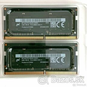 2 × 4 GB 260-pin PC4-21300 (2666 MHz) DDR4 SO-DIMM