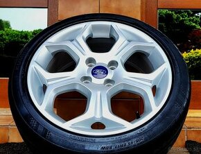 alu R17 4x108, letné pneu 205/45, orig. Ford Fiesta ST - 1