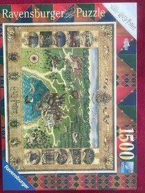 Predám nové puzzle Ravensburger Puzzle 165995 Mapa Rokfortu - 1