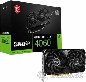 MSI GeForce RTX 4060 VENTUS 2X BLACK 8G OC