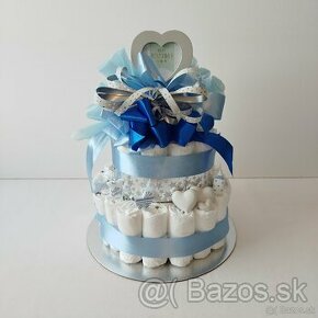 Plienková torta Blue Heart