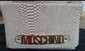 MOSCHINO listová  kabelka hadí vzor