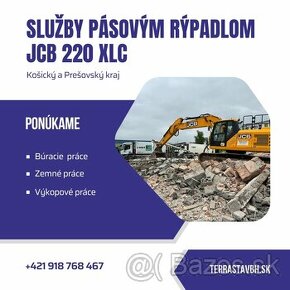 Pásový bager JCB 220 XLC - služby - 1