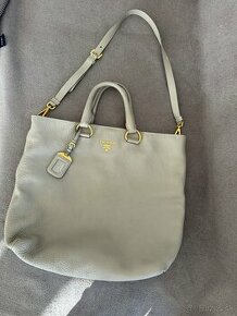 Kabelka PRADA Vitello Grey Shopping Tote