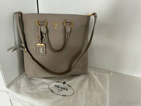 Kabelka PRADA Vitello Grey Shopping Tote