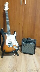 Gitara Fender squier bullet a kombo Fender frontman 10g - 1