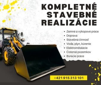 Ponúkam kompletné stavebné realizácie