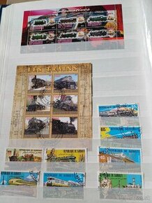 predám poštové známky - vlaky - Djibouti