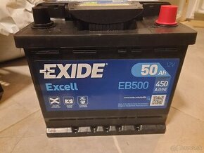 Autobatéria EXIDE Excell 12V, 50Ah, 450A, EB500