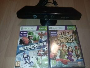 Xbox 360 Kinect + 2 hry