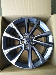 17" alu ŠKODA FABIA 4 + letné pneu 100 % stav. - 1