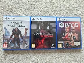 A Quiet Place, UFC 5, AC Valhalla ps5