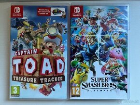 Predam hry na nintendo switch - Smash Ultimate, Captain Toad