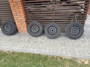 Plechove disky 5x112 r16 plus gumy 205/55 r16