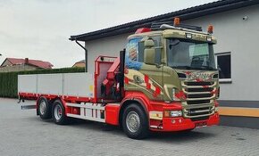 8669 - Scania R500 V8 - 6x2 - Valník + HR-HMF 3220 K7+1 – EU - 1