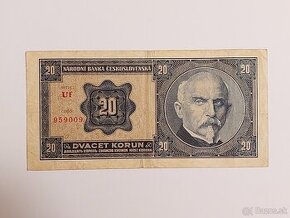 Originál 20 korún 1926 1.ČSR