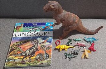 Predám knižku Dinosaury a k tomu figúrky Dinosaurov