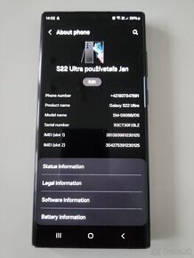 Samsung galaxy S22 ultra 5G čierny