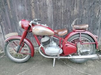 Jawa perák 350 - v pôvodnom stave, rok 1953