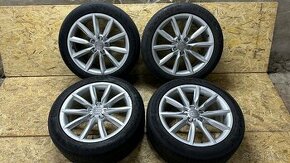 Originál Audi 5x112 R18 + Letné Continental 245/45 R18 Y XL - 1