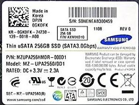 SSD SAMSUNG 256GB