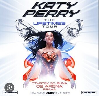 Katy Perry Praha 30.10. 2025 2 listky