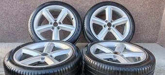 ALU Audi 5x112 a letné Pirelli 225/45 a 245/40 R18 - 1