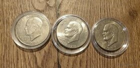 Eisenhower Liberty One Dollar, 3 Mince
