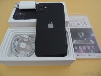 iPhone 11 64GB BLACK - ZÁRUKA 1 ROK - 100% BATERIA