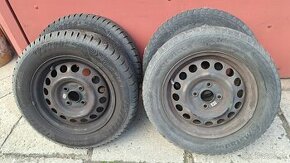 Plechové disky 4,5Jx14, ET45 a pneumatiky 165/70 R14