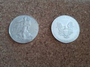 Investičné strieborné mince American Eagle 1 Oz​ (28g)