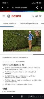 Bosch zastrihavac živého plotu UniversalHedgePole 18