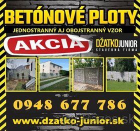 Betónové ploty - SNINA - AKCIA - 1