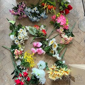 Umelé kvety na aranžovanie - Mix - Nové - 1