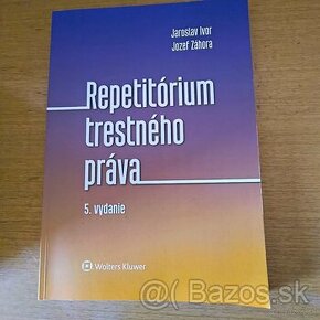 Predám - Repetitórium trestného práva