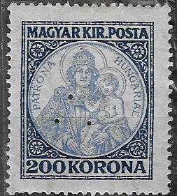 PZ.342. KORONÁS MADONNA - Patron Saint of Hungary - 1923 - M