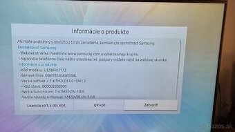 predám  Samsung UHD  UE58NU7172  146 cm