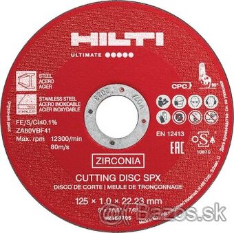 Hilti rezné kotúče 125