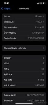 Dobry den predam iphone 12 64gb je pouźivany