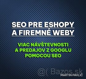 SEO pre eshop (viac návštev a objednávok) ✅