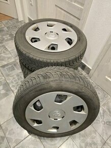 Plechove disky 5x100 s pneumatikami 185/60 R15